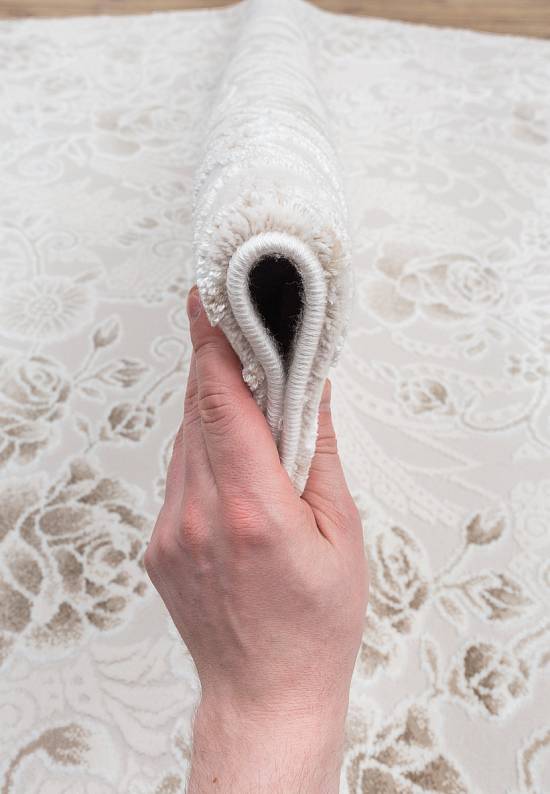 Турецкий синтетический ковер 12682-Cream-1