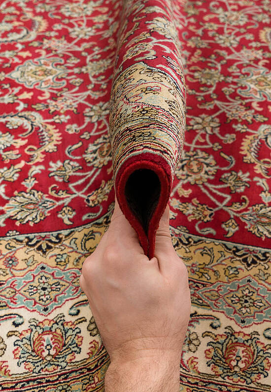 Шелковый ковер ручной работы IIST-GI9KK2NKN Kashan Red