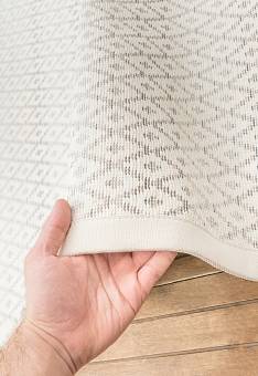 фактура безворсового ковра Smart Weave Tsirgu-White