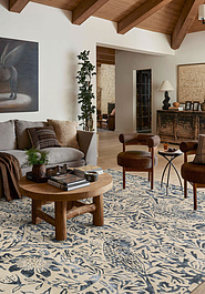 ковер в интерьере Morris And Co Strawberry Thief-28105