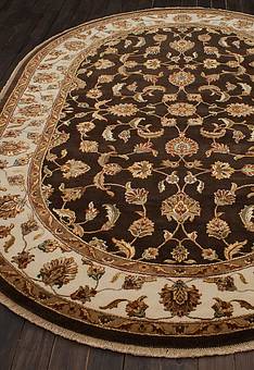 ковер в перспективе по ворсу Kashan gold 10/10 HKS-1002-Brown/Ivory