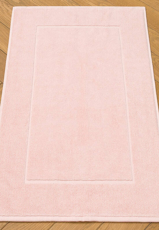 Розовый коврик для ванной из хлопка Light Rose