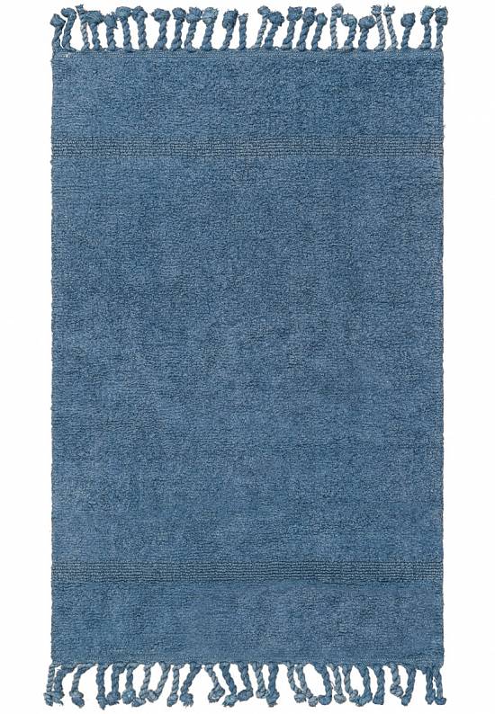 Синий коврик для ванной из хлопка Paloma-Denim Blue