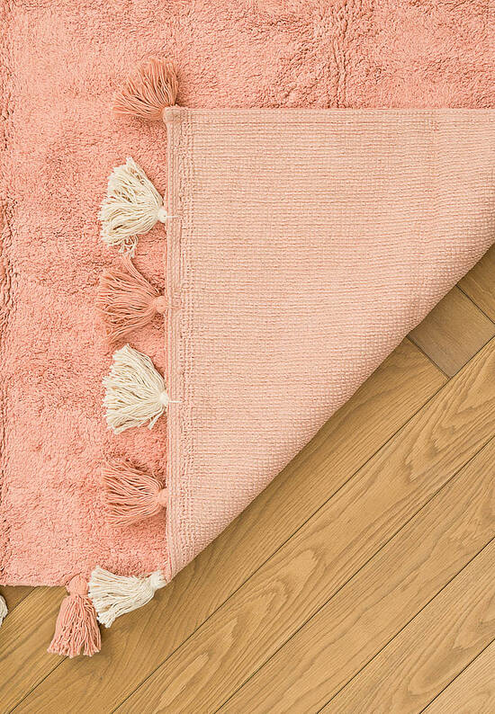 Современный хлопковый ковер Colorful Pink