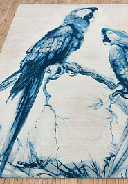 ковер в перспективе Art Rugs Parrots Blues