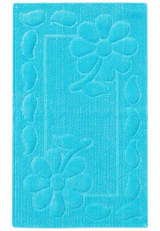 Бирюзовый коврик для ванной из хлопка SCTN 10-Turquoise