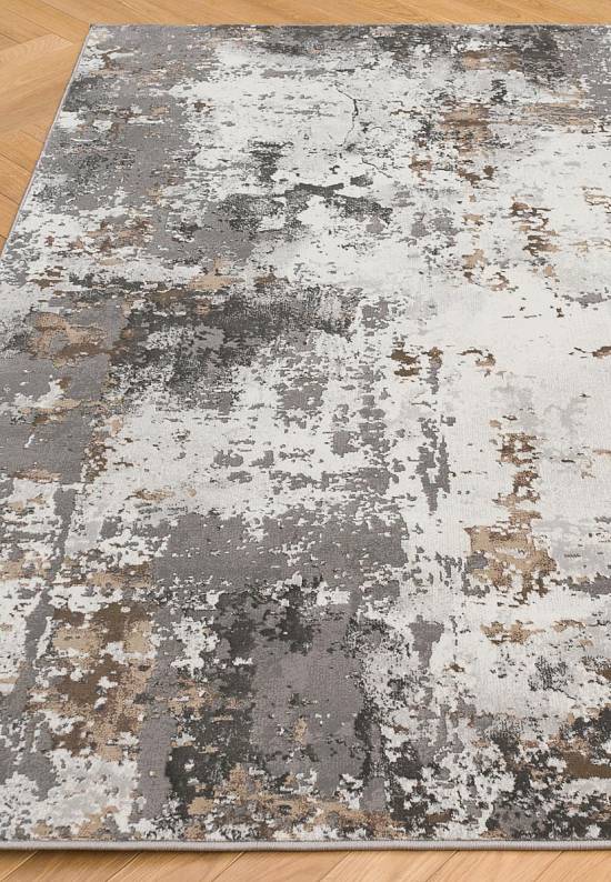 Синтетический бюджетный ковер 3319-Gray-Beige