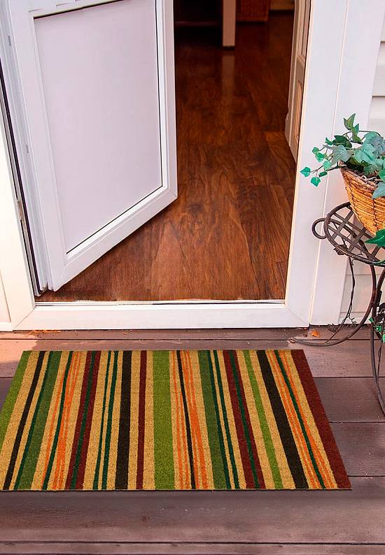 Входной коврик из кокосовой щетины Elegant Stripe-74196