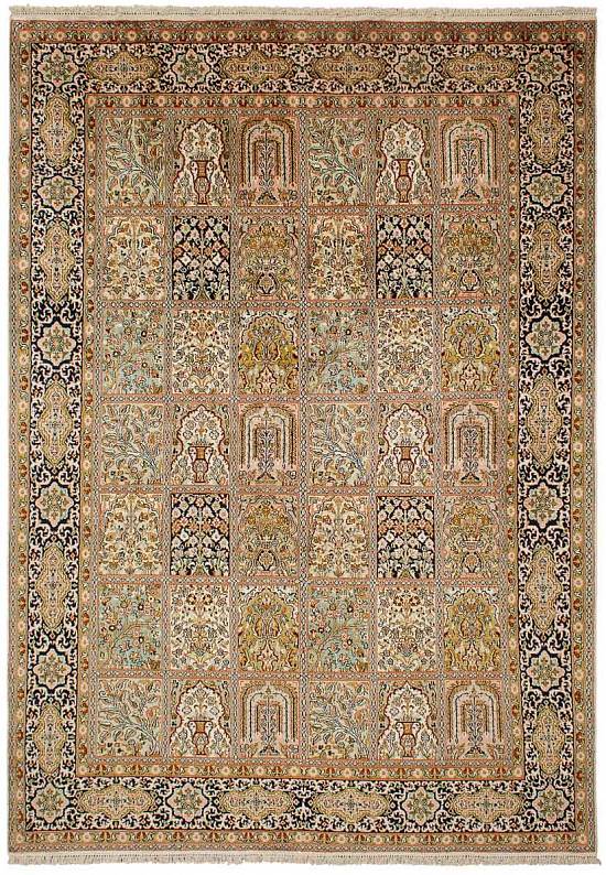 Шелковый ковер из Индии 252098-Bakhtiari beige