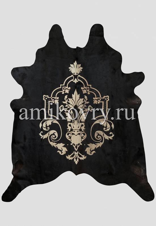 Натуральная шкура коровы хай-тек Sasha D40 black 367