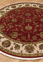 ковер в перспективе против ворса Kashan gold 10/10 SKP-167-2-Red/Ivory круг