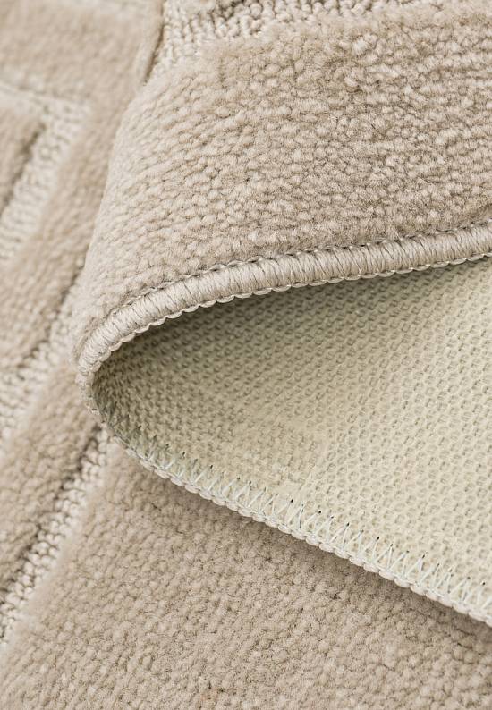 Бежевый комплект ковриков для ванной и туалета Ethnic 2521 Sandy Grey BQ