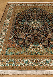 ковер в перспективе против ворса Cashmir IIST-GIKZN7Z7C Kashan Blue