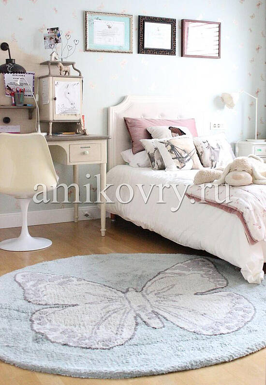 Детский хлопковый ковер Butterfly Vintage Green C-BUT-G