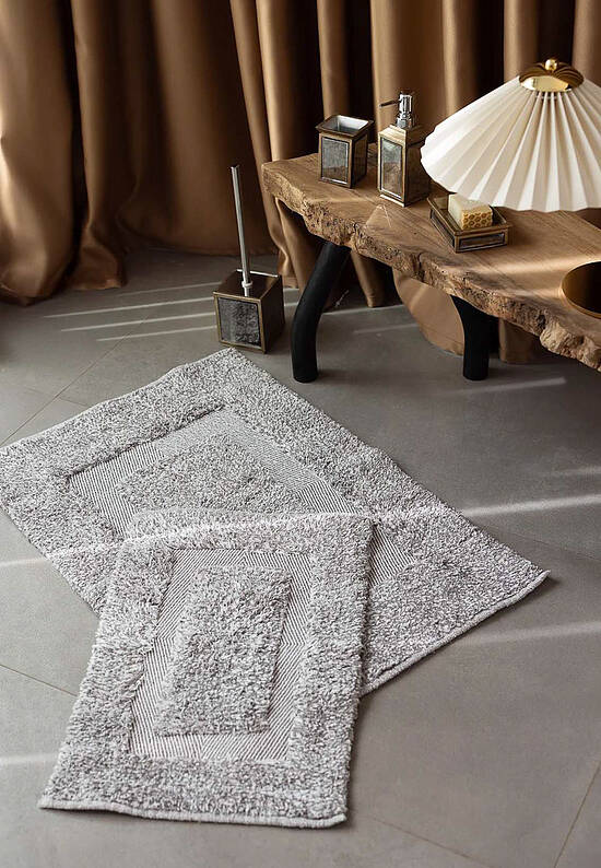 Серый комплект ковриков для ванной Vivian-Gray