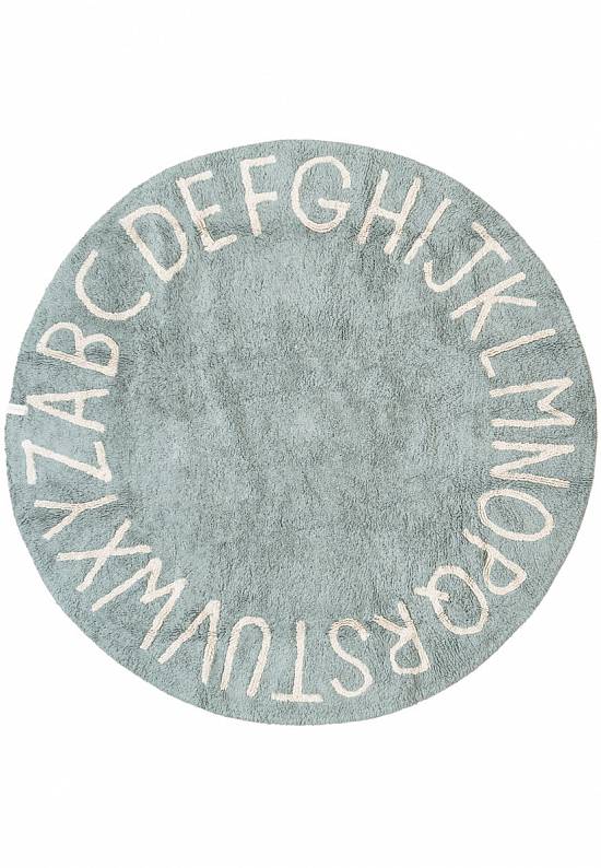 Детский хлопковый ковер Alphabet Blue