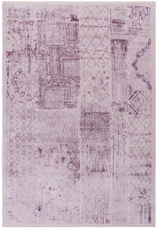 Турецкий ковер из хлопка и вискозы Patchwork L.Damson