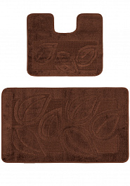 дизайн комплекта ковриков для ванной Confetti Bath Maximus Flora 2518 Brown BQ