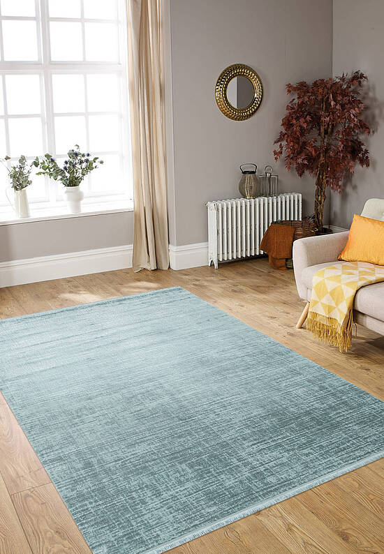 Турецкий однотонный ковер из акрила 5328 Turqoise