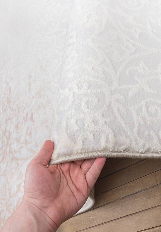 Турецкий синтетический ковер 12433-Cream-1
