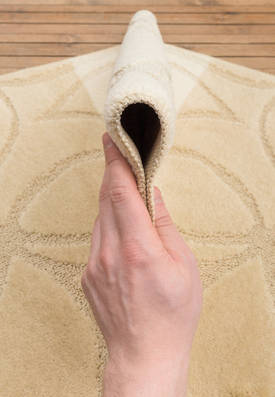 Бежевый комплект ковриков для ванной комнаты и туалета Erdek 2540 Beige BQ