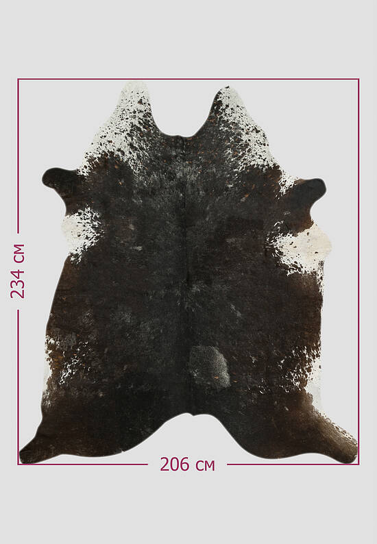 Натуральная шкура коровы Триколор экзотик 1190
