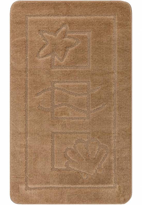 Коричневый коврик для ванной Maritime 2546 Light Brown
