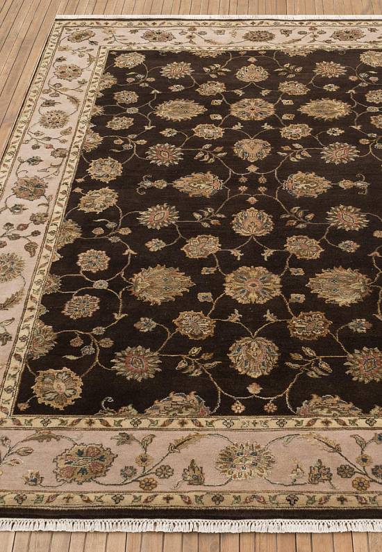 Элитный ковер ручной работы 10/10 GB-204 D. Brown-Ivory