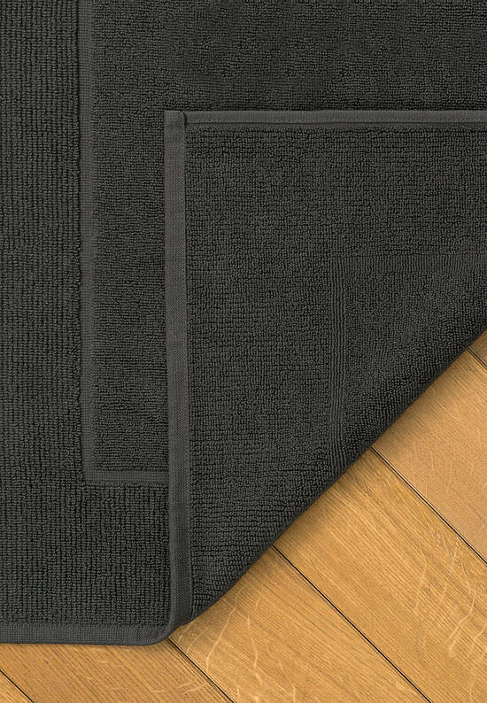 Темно-серый коврик для ванной из хлопка Graphite