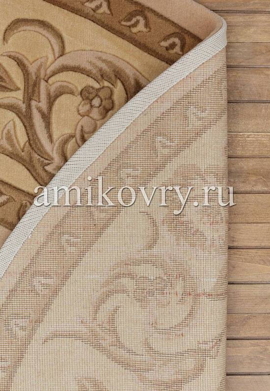Шерстяной ковер QJ0312MB-1-beige/pink