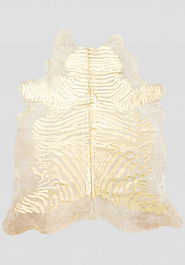 дизайн натуральной шкуры коровы Имитация зебры золото на белом 3