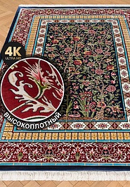 ковер в перспективе против ворса Ottoman Silk Kashi-Dark Blue