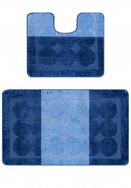 дизайн комплекта ковриков для ванной Confetti Bath Maximus Edremit 2582 Dark Blue BQ