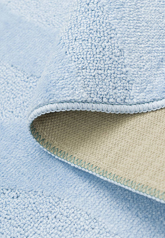 Голубой комплект ковриков для ванной и туалета Symphony 2522 Baby Blue PS