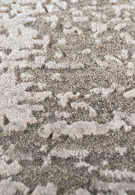 Ковер ручной работы Uvenuti 6/6-RWB LRB-1648-Dark Taupe/Silky Beige