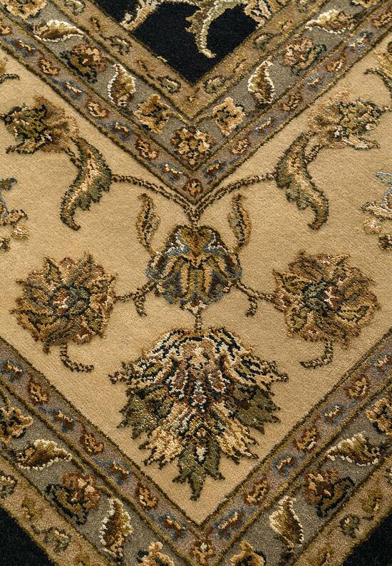 Элитный ковер ручной работы 10/10 RS-318 Black-Beige