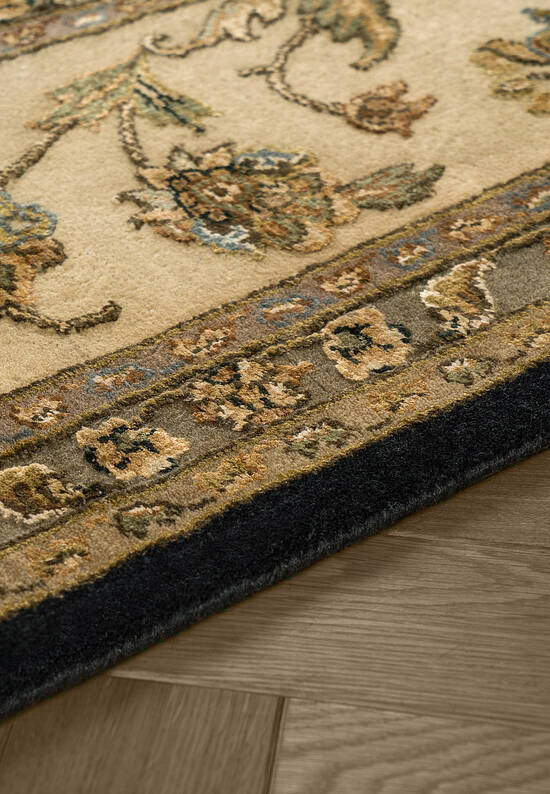 Элитный ковер ручной работы 10/10 RS-318 Black-Beige