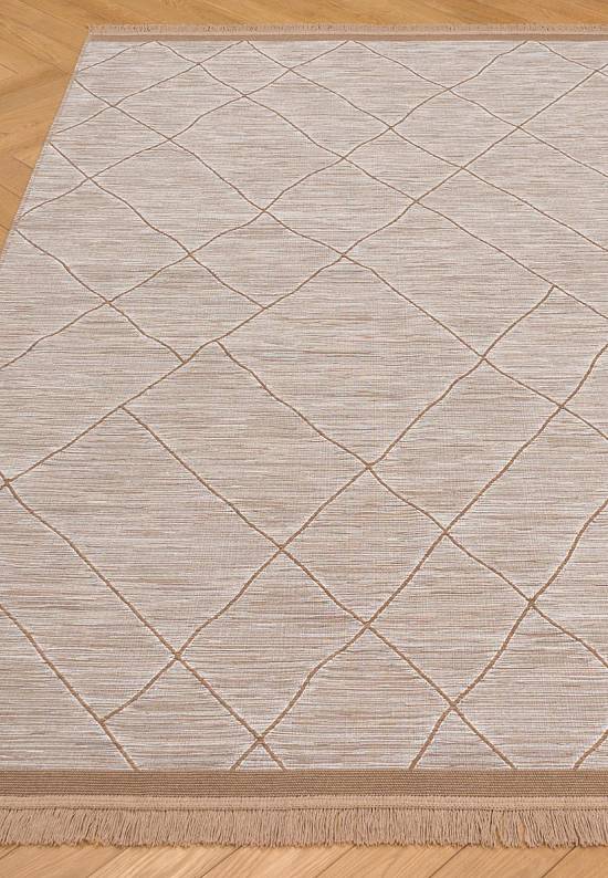 Двусторонний ковер из хлопка ARC 02 Beige