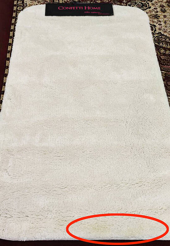 Мягкий коврик для ванной 3501 Beige discount1