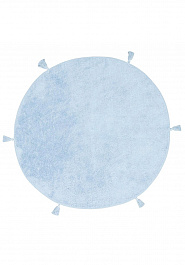 дизайн ковра Cotton Boon CBN Plain Blue круг