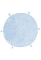 Ковер Cotton Boon CBN Plain Blue круг