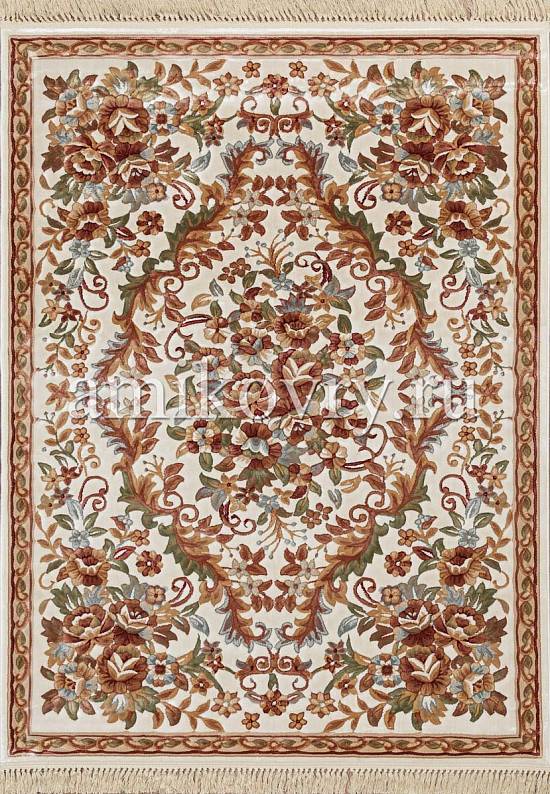 Бельгийский рельефный ковер из вискозы 02C059-Ivory