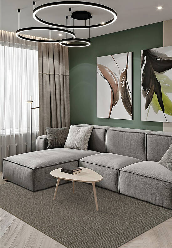 Безворсовый ковер из шерсти RW1166-R800