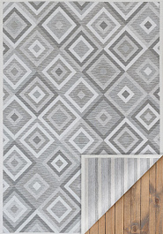 дизайн двустороннего безворсового ковра Smart Weave Tahula-Silver