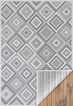 дизайн двустороннего безворсового ковра Smart Weave Tahula-Silver