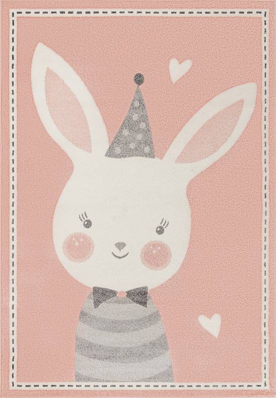 Недорогой современный ковер 2349-Light Pink