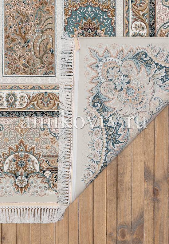 Иранский высокоплотный ковер 139-Cream