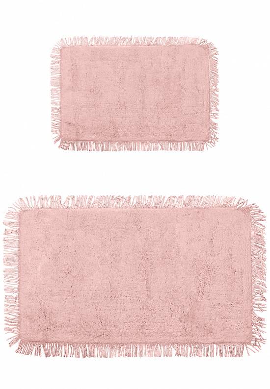 Розовый комплект ковриков для ванной и туалета Loris-Pink