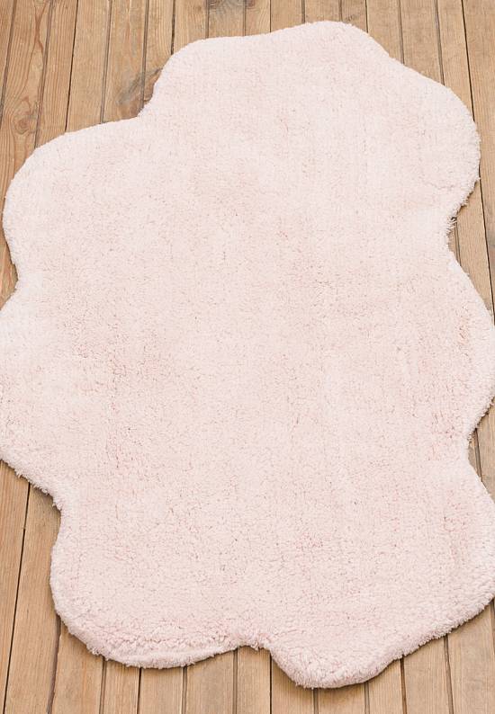 Розовый коврик для ванной из хлопка Cloud-Powder