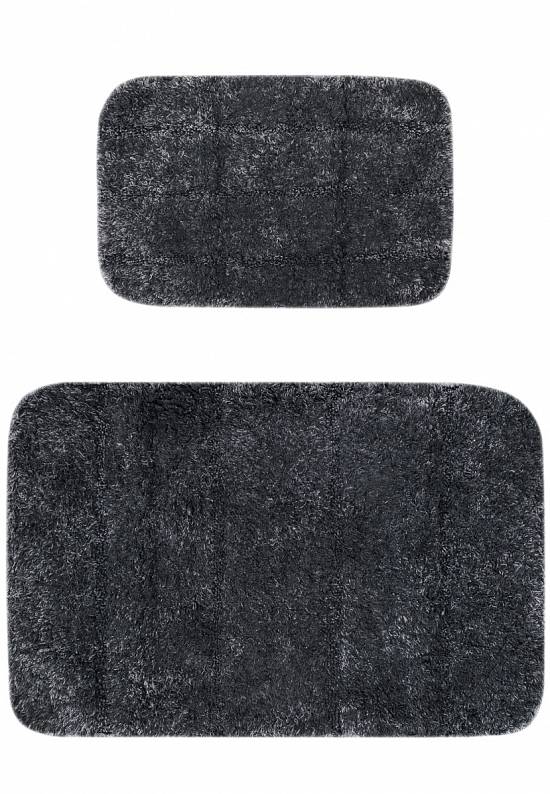 Серый комплект ковриков для ванной и туалета Clay-Anthracite